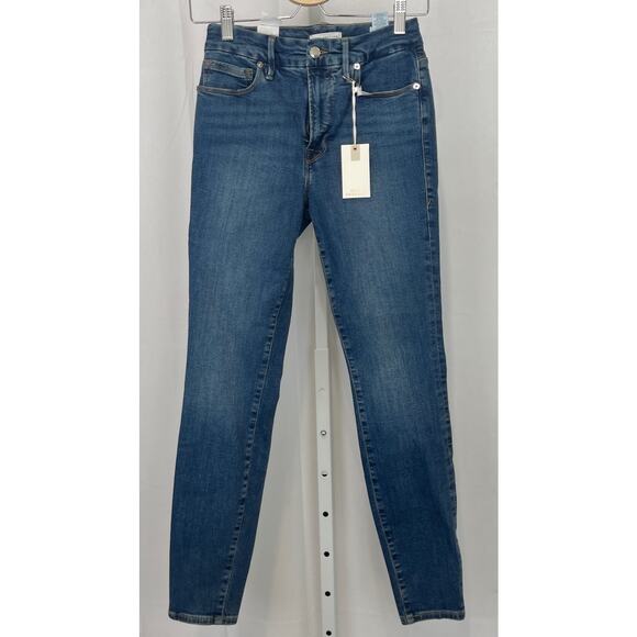 NWT GOOD AMERICAN Good Legs Skinny Jeans Stretch Organic Denim Blue 609 4 27 - Picture 8 of 8